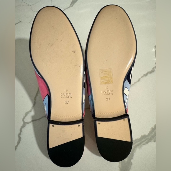 Gucci Princetown Women Wallpaper Cube Mule Slip Ons Size 37 - Worn Once - Picture 3 of 3